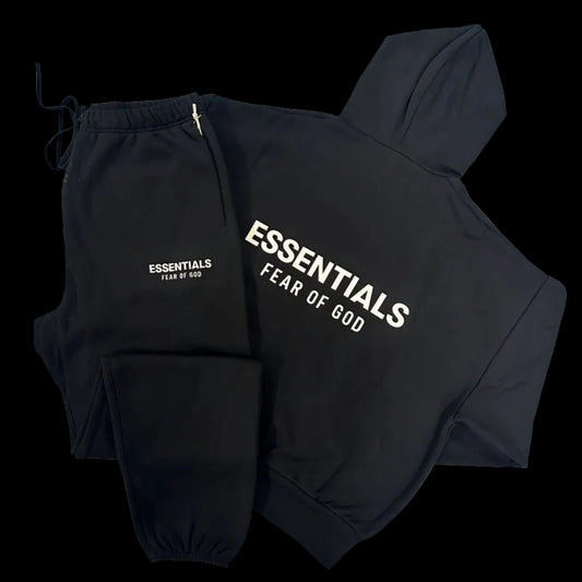 Essentials SS25 Black Tracksuit
