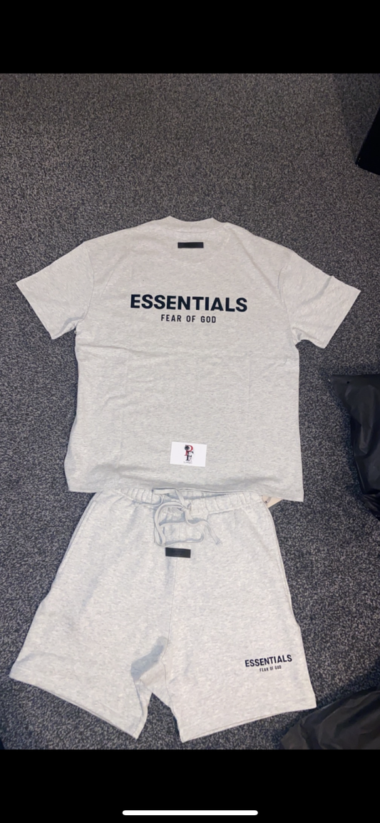 Essentials SS22 Light Oatmeal Short Set