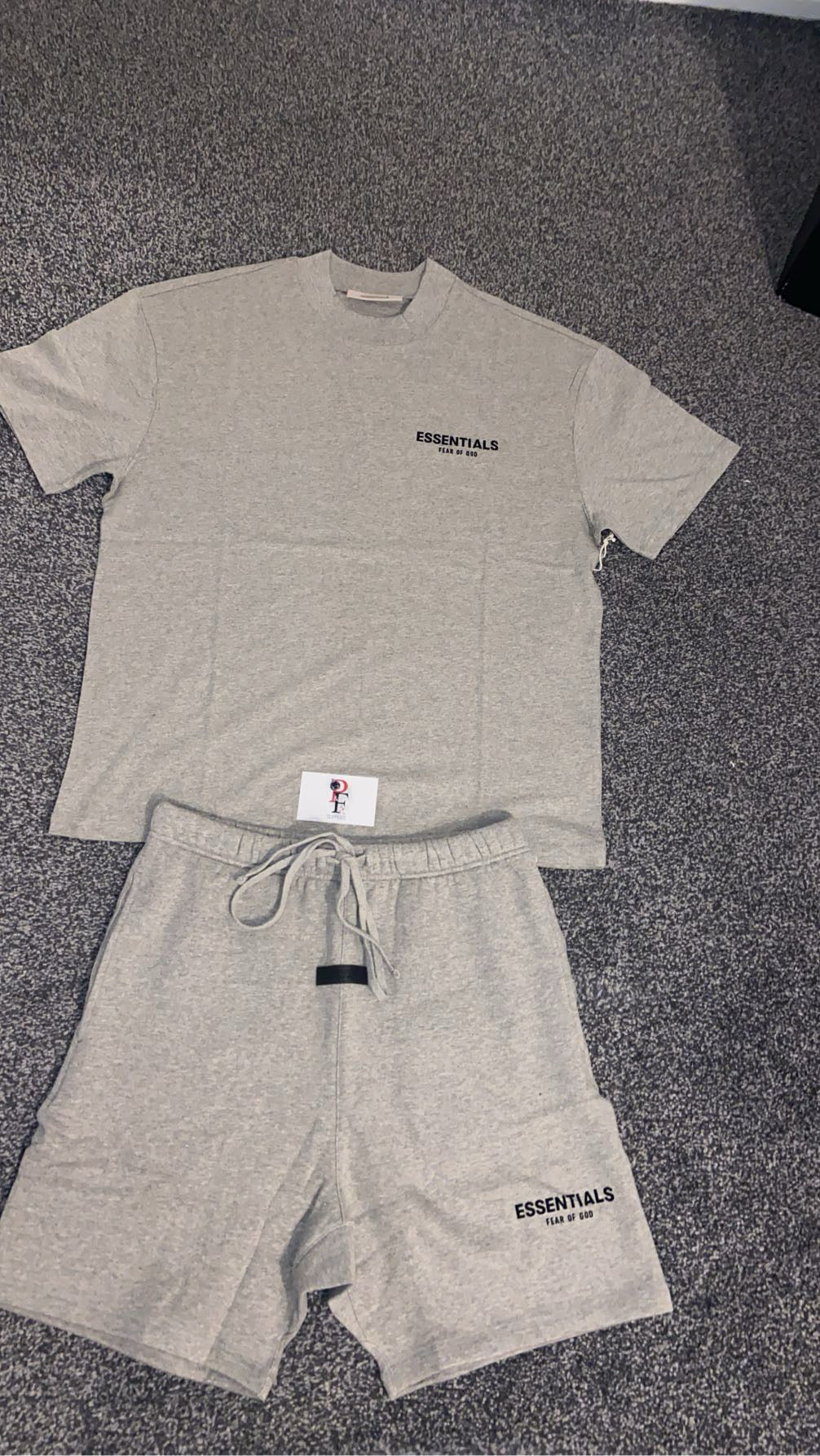 Essentials SS22 Dark Oatmeal Short set