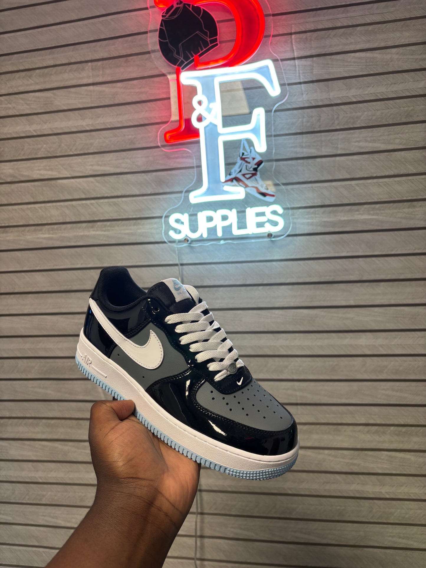 Airforce 1 Iron Grey Patent