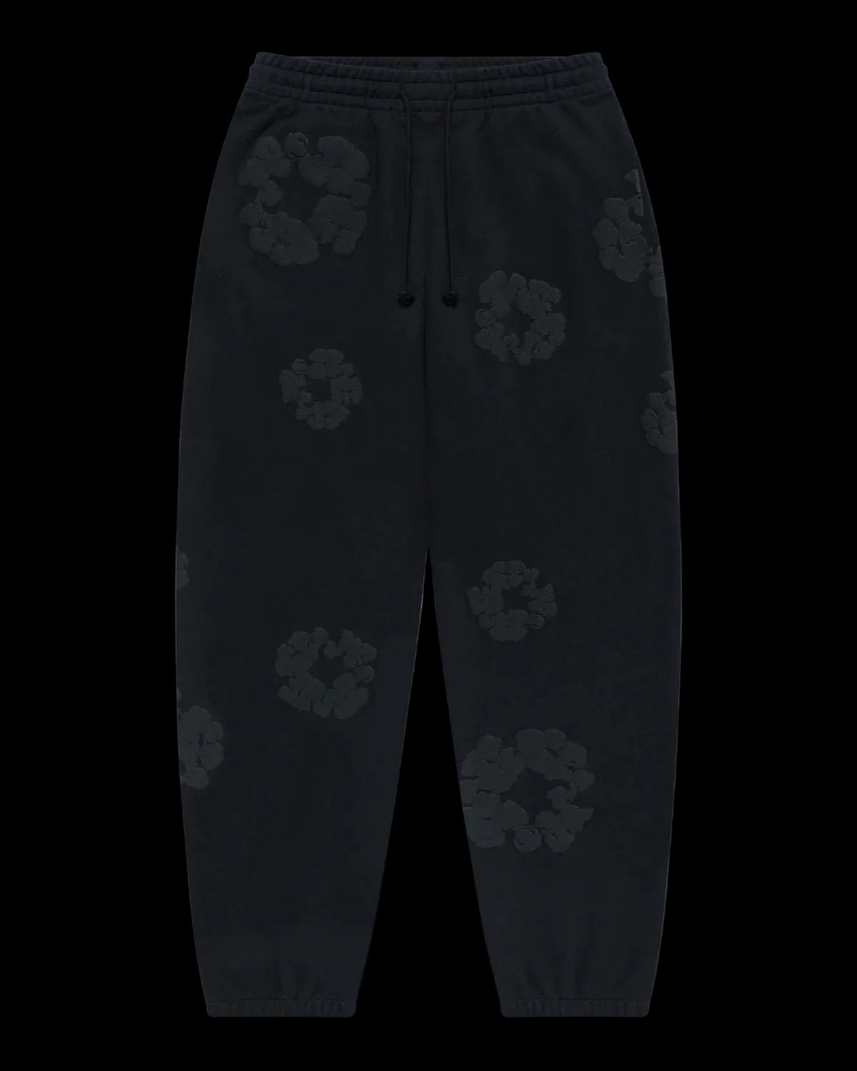Denim Tears Cotton Wreath Joggers "Black Monochrome"