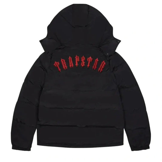 Trapstar "Irongate" Puffer Coat Black/Red
