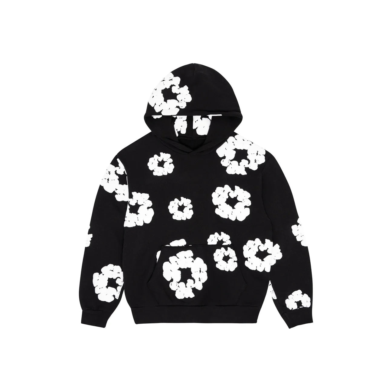 Denim Tears Cotton Wreath Hoodie "Black & White"