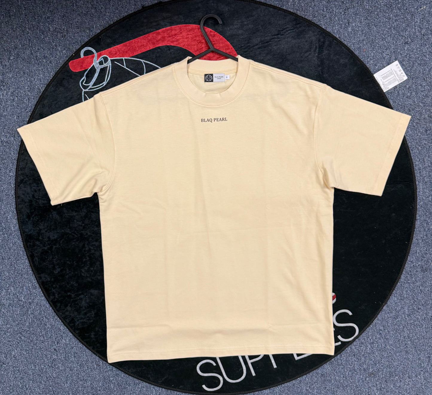 Blaq Pearl "The Countess Beige with Brown Accent T-Shirt