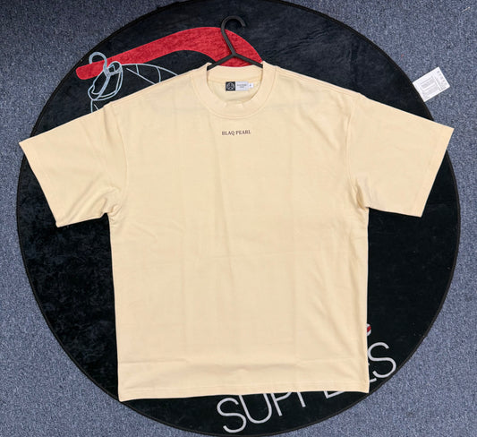 Blaq Pearl "The Countess Beige with Brown Accent T-Shirt