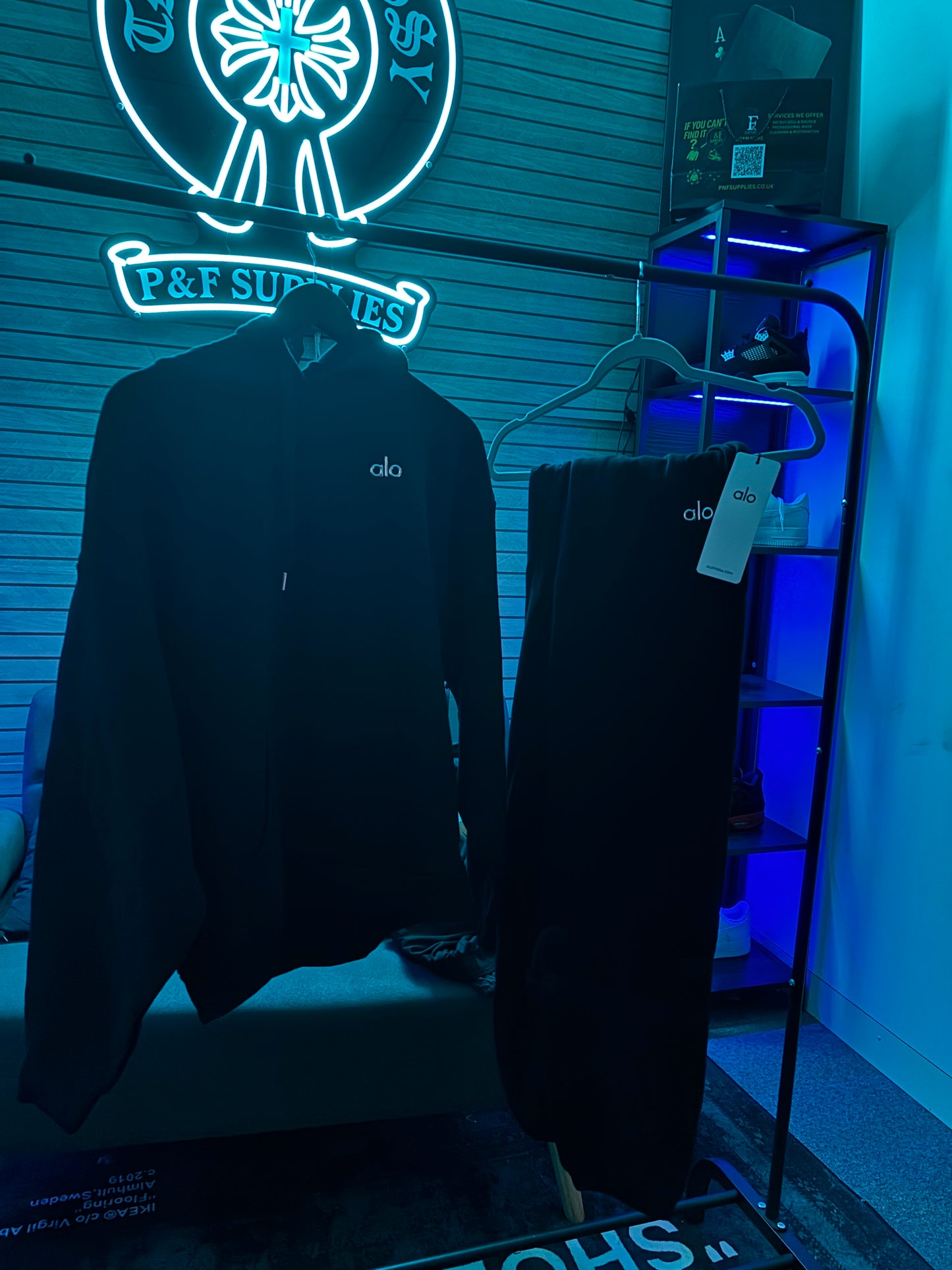 Alo Black Hoodie Tracksuit
