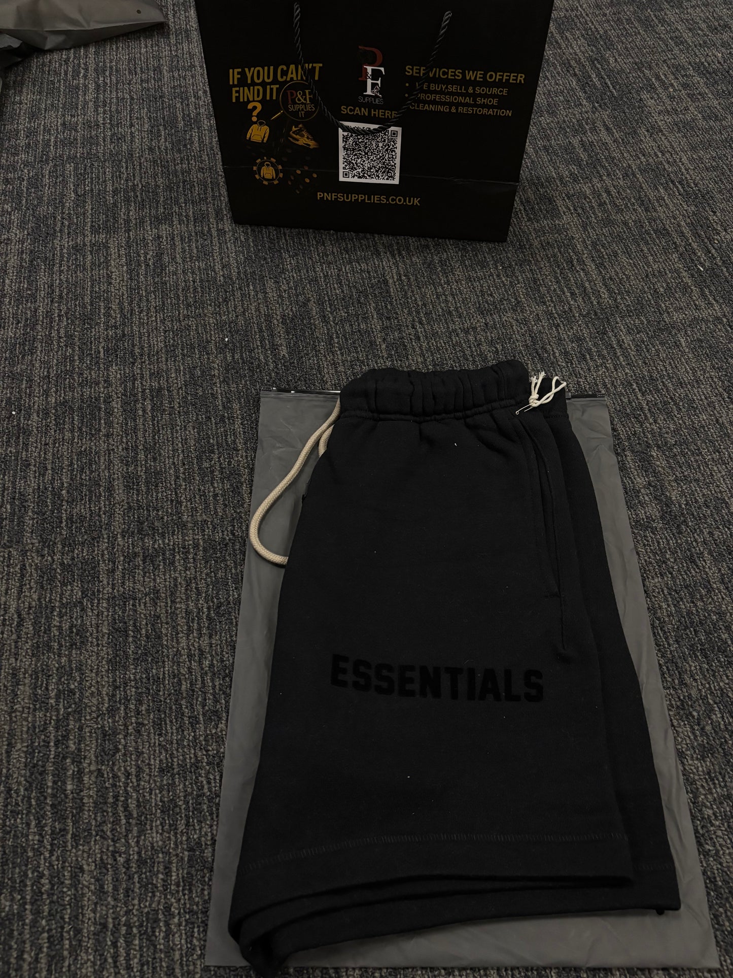 Essentials SS23 Jet Black Shorts
