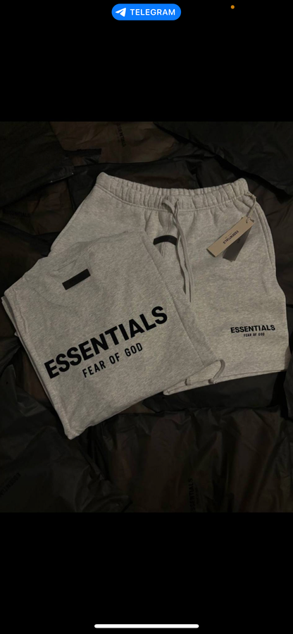 Essentials SS22 Light Oatmeal Short Set