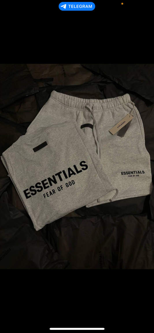 Essentials SS22 Light Oatmeal Short Set