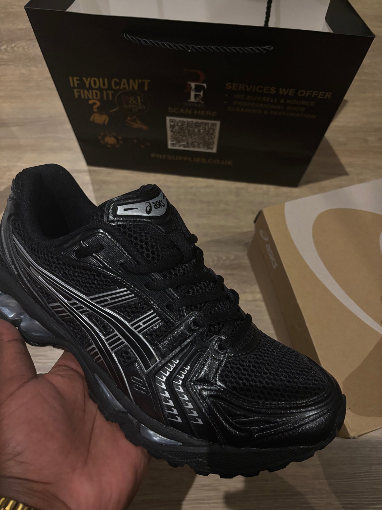ASICS Gel kayano 14 Black Pure Silver