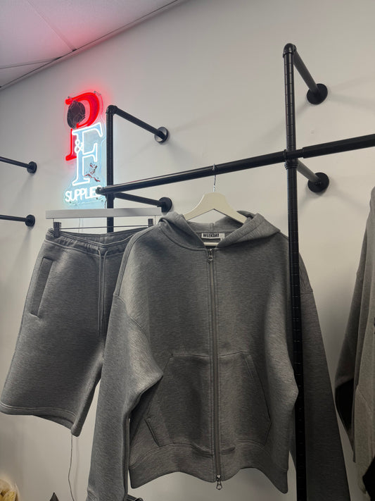 Weekday Scuba Jacket Short Set Grey