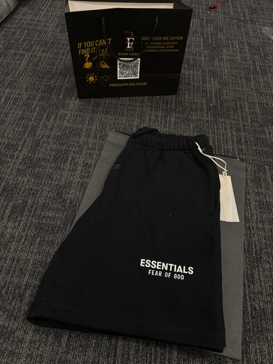 Essentials SS25 Black Shorts