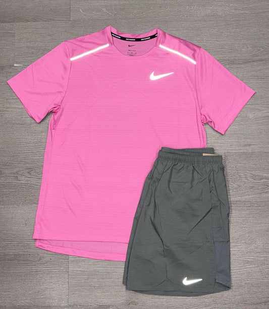 Pink Black Miller Short Set