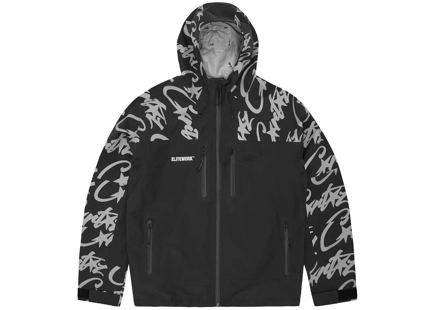 Corteiz elitework Windbreaker black