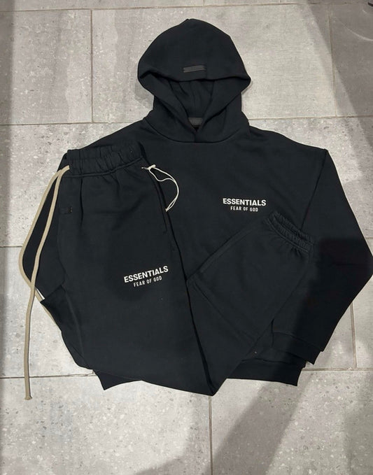 Essentials SS25 Black Tracksuit