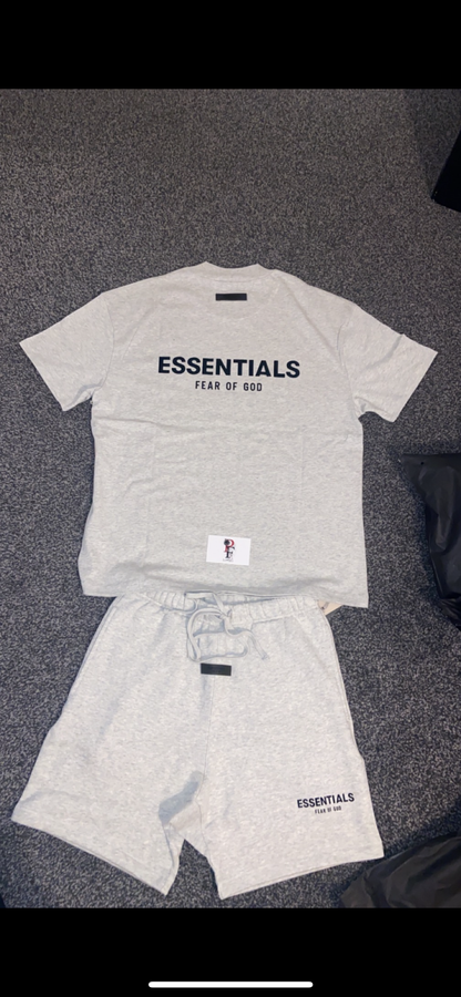 Essentials SS22 Light Oatmeal Short Set