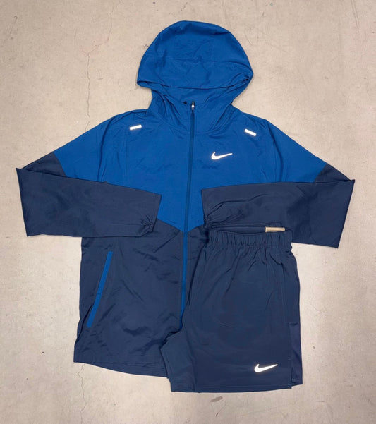 Blue UV Miller Jacket short set