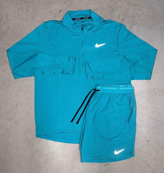 Ocean Blue Quarterzip Miller Short Set