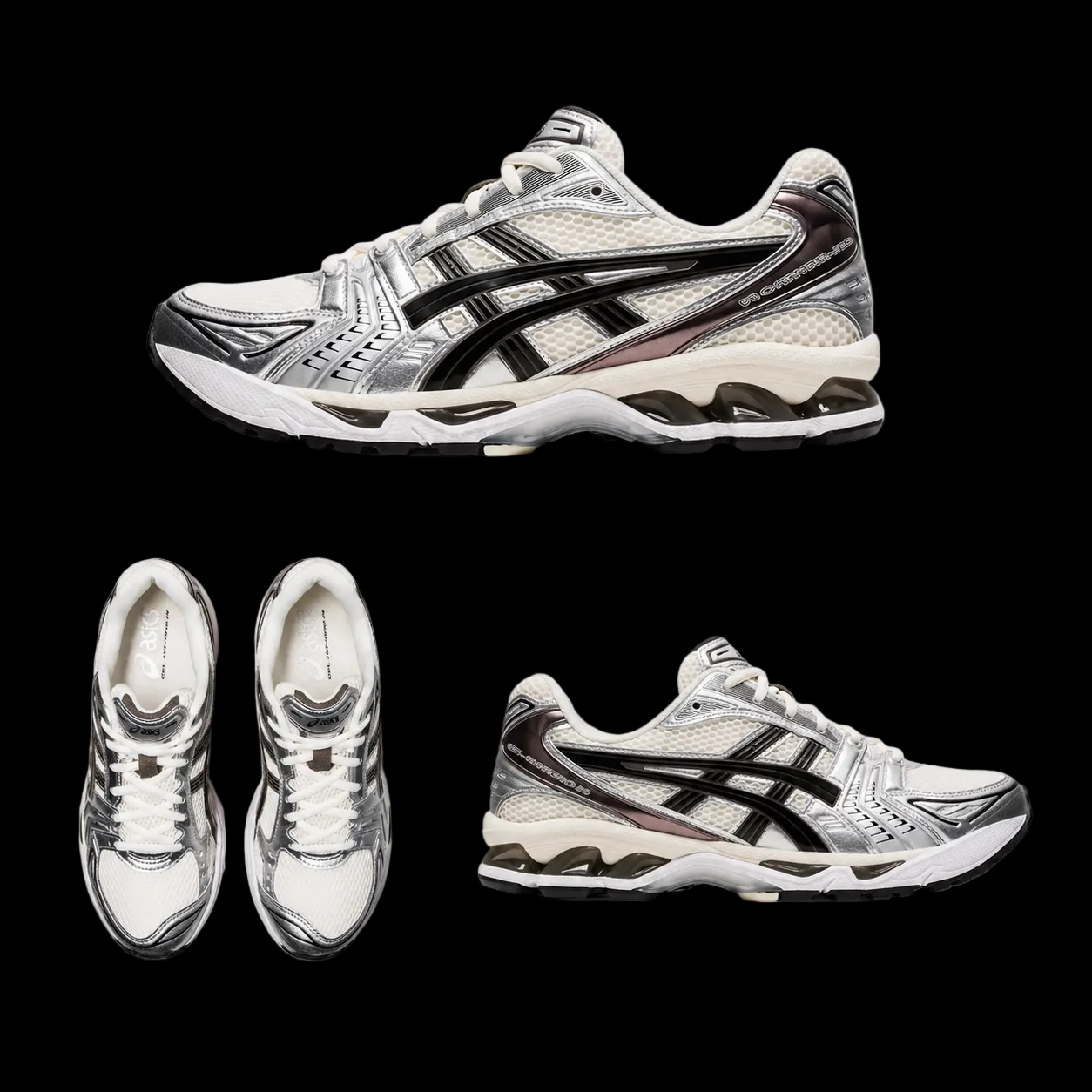 ASICS Gel 14 Cream Black Mettalic Plum