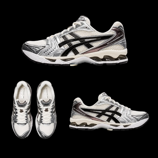 ASICS Gel 14 Cream Black Mettalic Plum