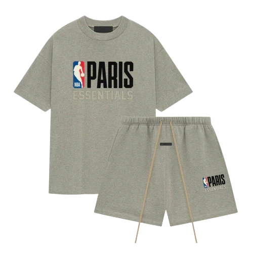 NBA Paris Essentials Dark oatmeal  Short set