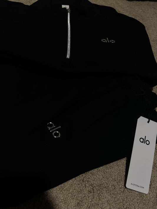 Alo Quarterzip Tracksuit | Black