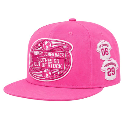Pink Passport Adjustable Fitted Cap | MCBClothesGOS
