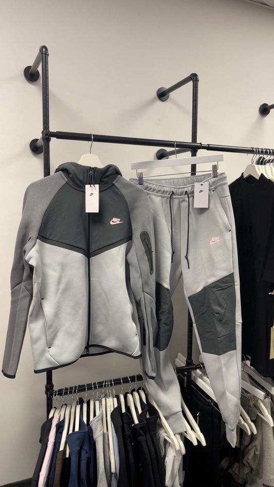 Nike Tech Fleece Pink Tick Tracksuit