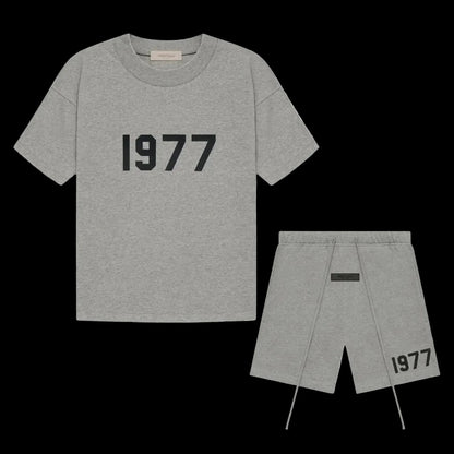 1977 Essentials Dark Oatmeal Short set