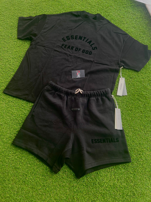 Essentials SS23 Jet Black Short Set