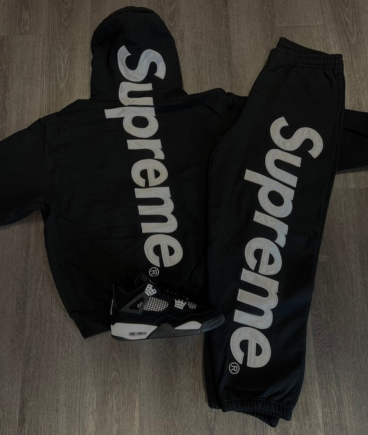 Supreme Aplique | Black Tracksuit