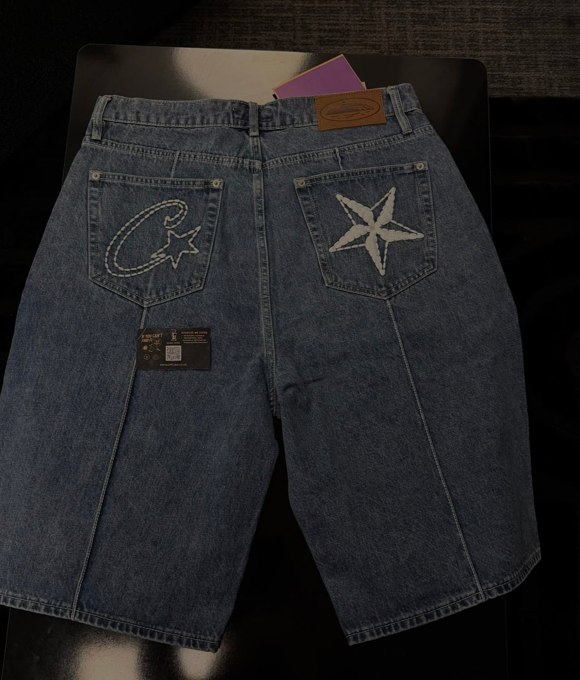 Corteiz C- Star Denim Navy Jorts