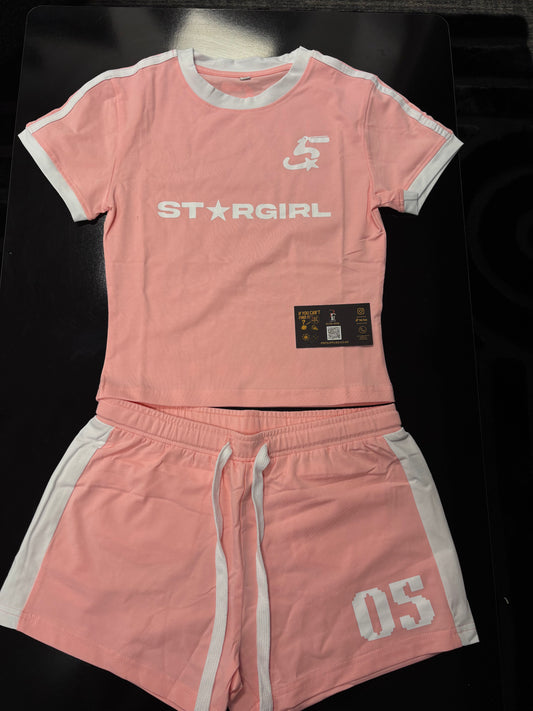 5TAR GIRL Baby Pink Summer Set