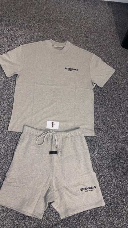 Essentials SS22  Dark Oatmeal Short set