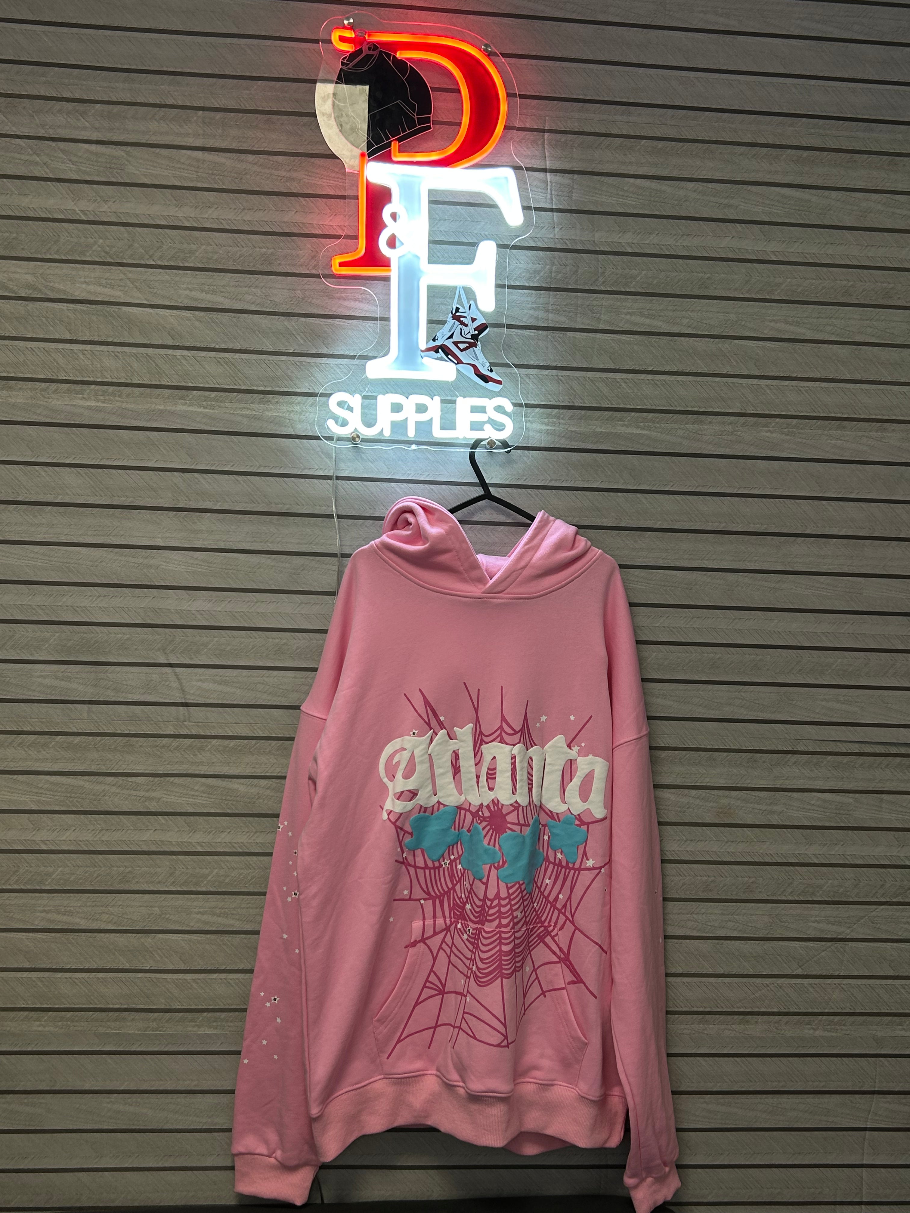Spider Atlanta Pink Hoodie