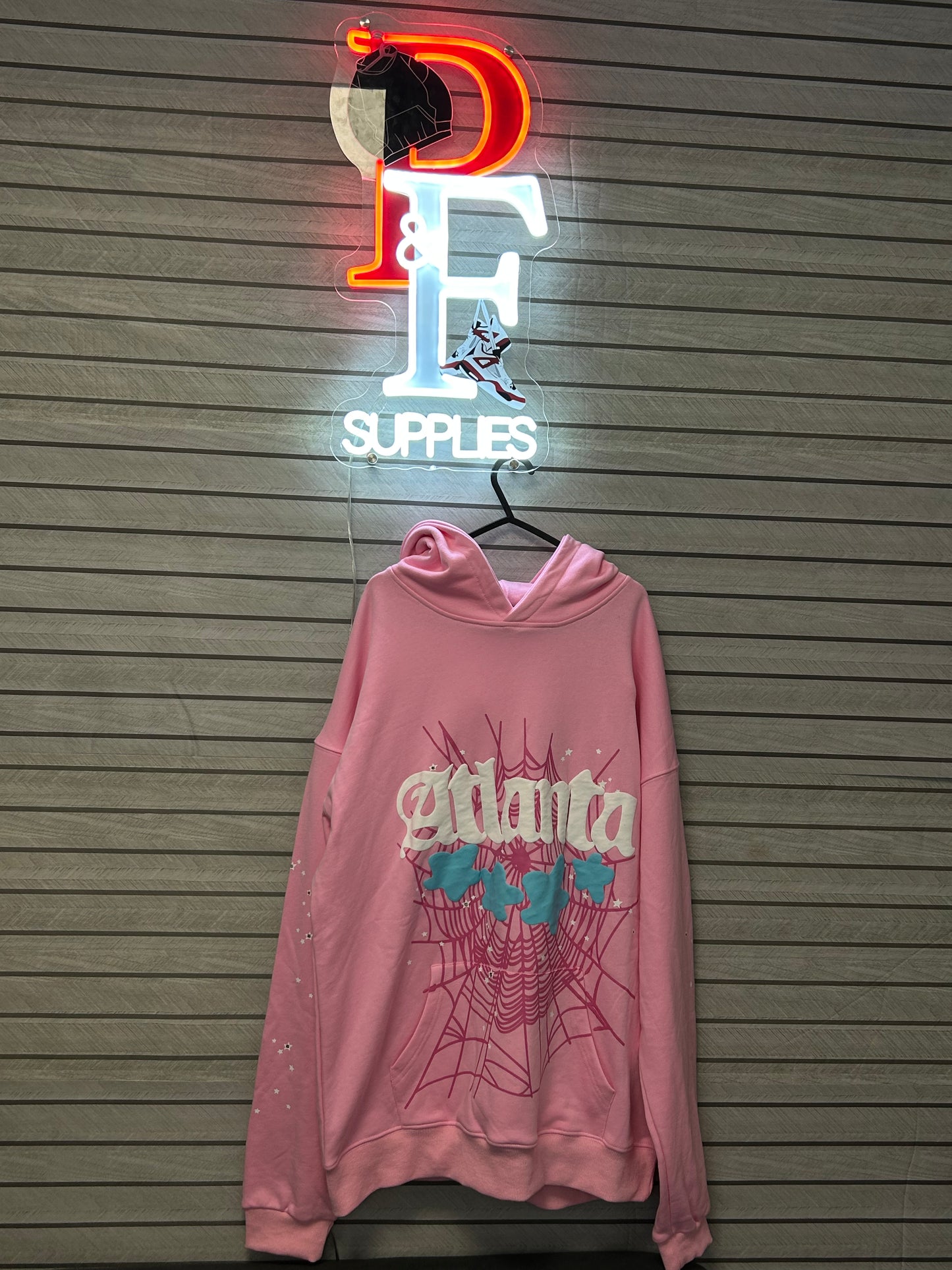 Spider Atlanta Pink Hoodie