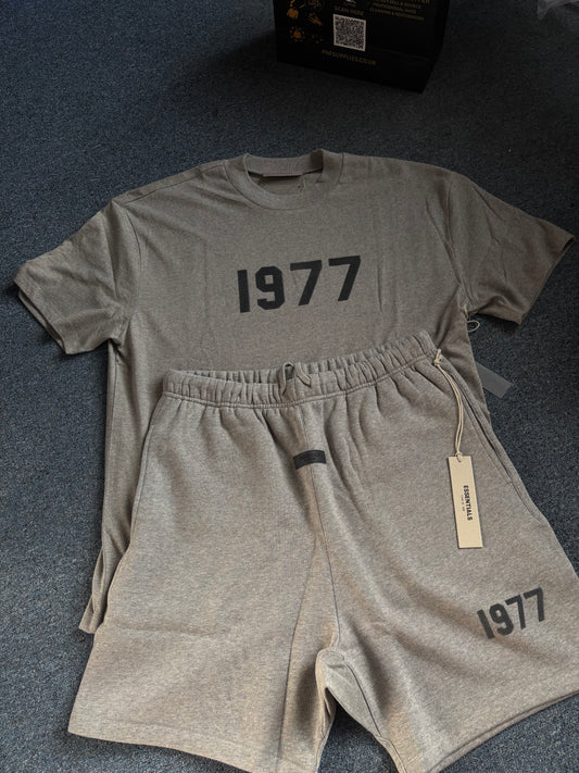 1977 Essentials Dark Oatmeal Short set