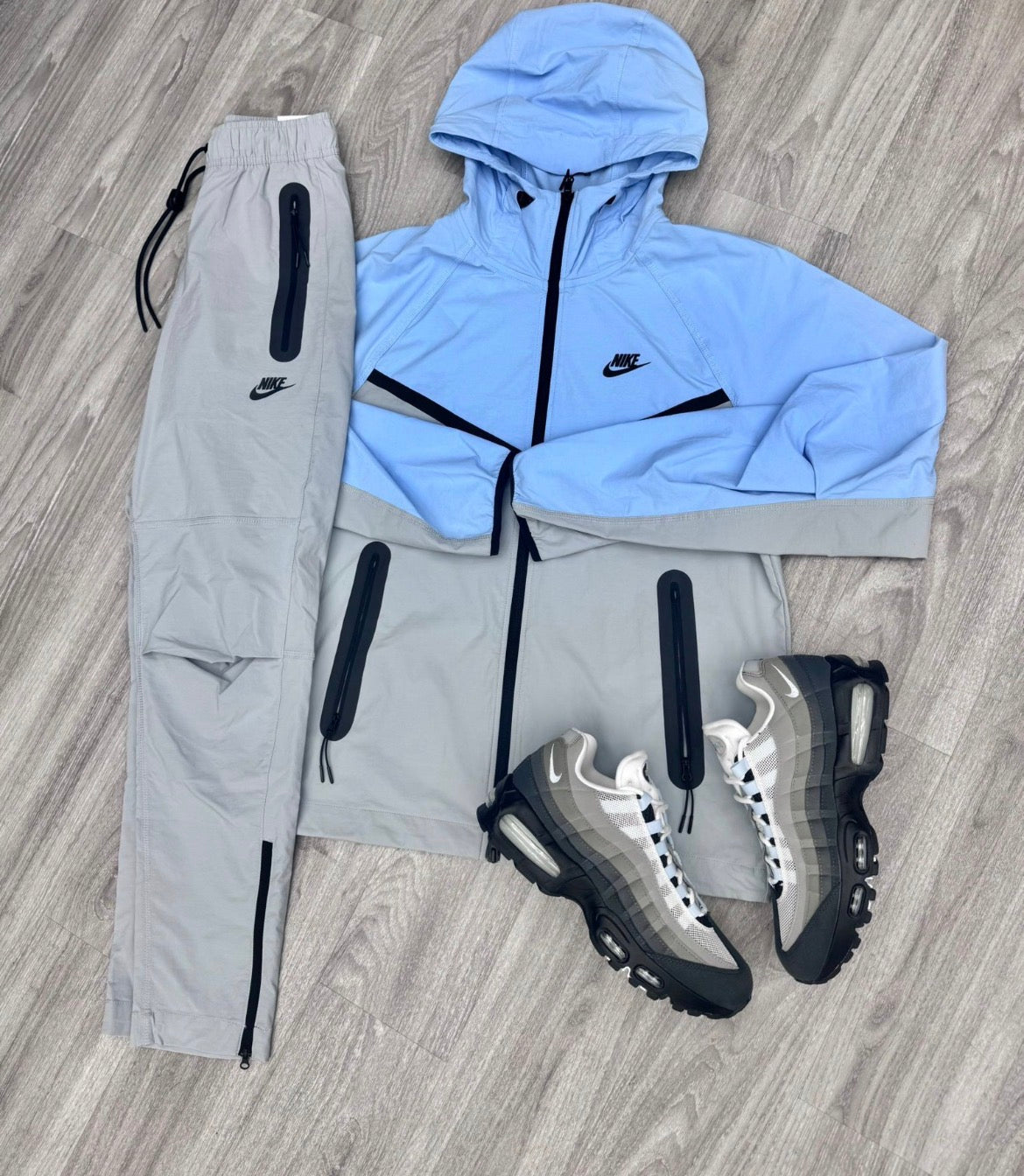 Tech Fleece Woven Tracksuit Blue/Grey