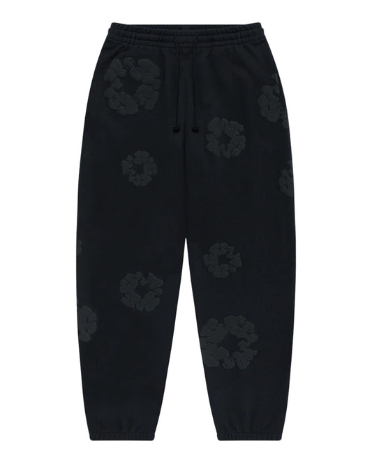 Denim Tears Cotton Wreath Joggers "Black Monochrome"