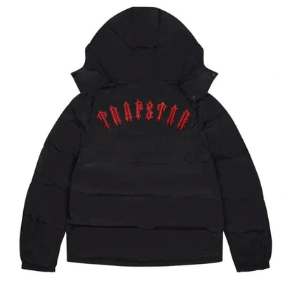 Trapstar "Irongate" Puffer Coat Black/Red