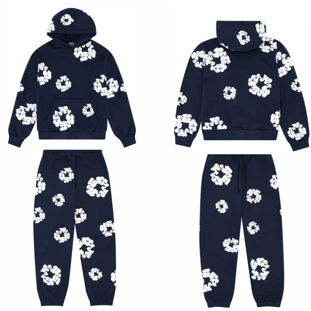 Denim Tears Cotton Wreath Tracksuit "Navy"
