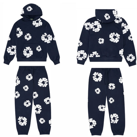 Denim Tears Cotton Wreath Tracksuit "Navy"