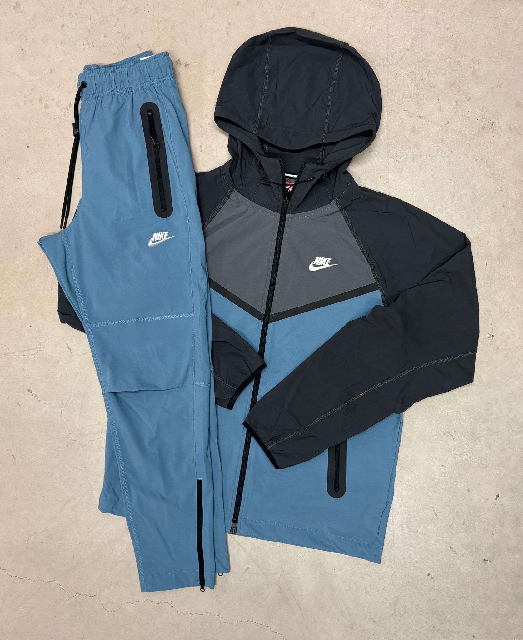 Nike Tech Fleece Woven Navy Two Tone