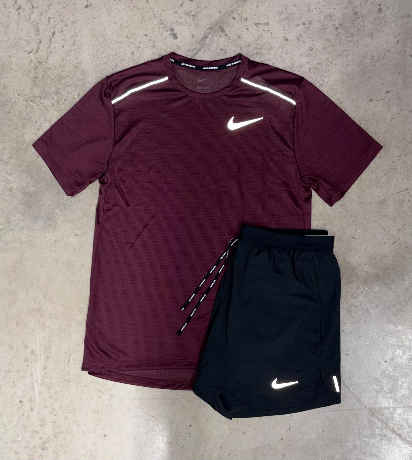 Maroon Miller Short Set