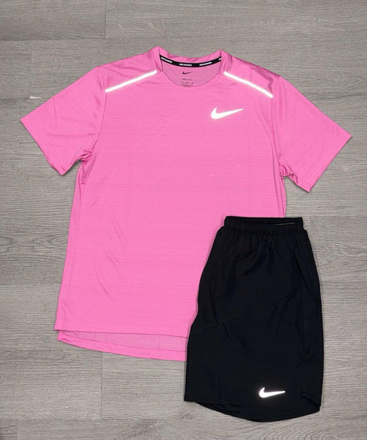 Pink Black Miller Short Set
