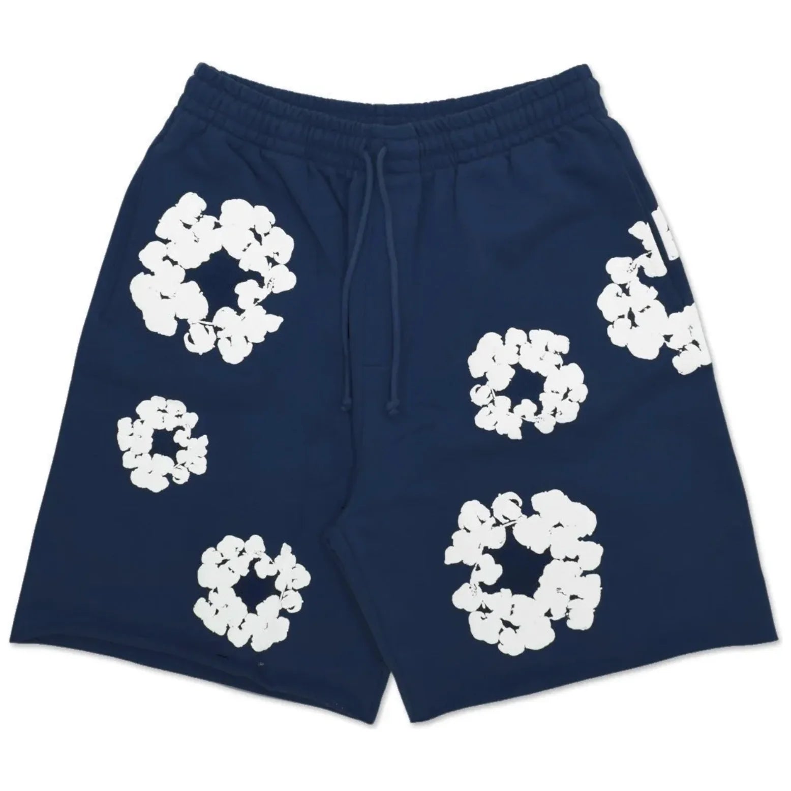 Denim Tears Cotton Wreath Navy Shorts