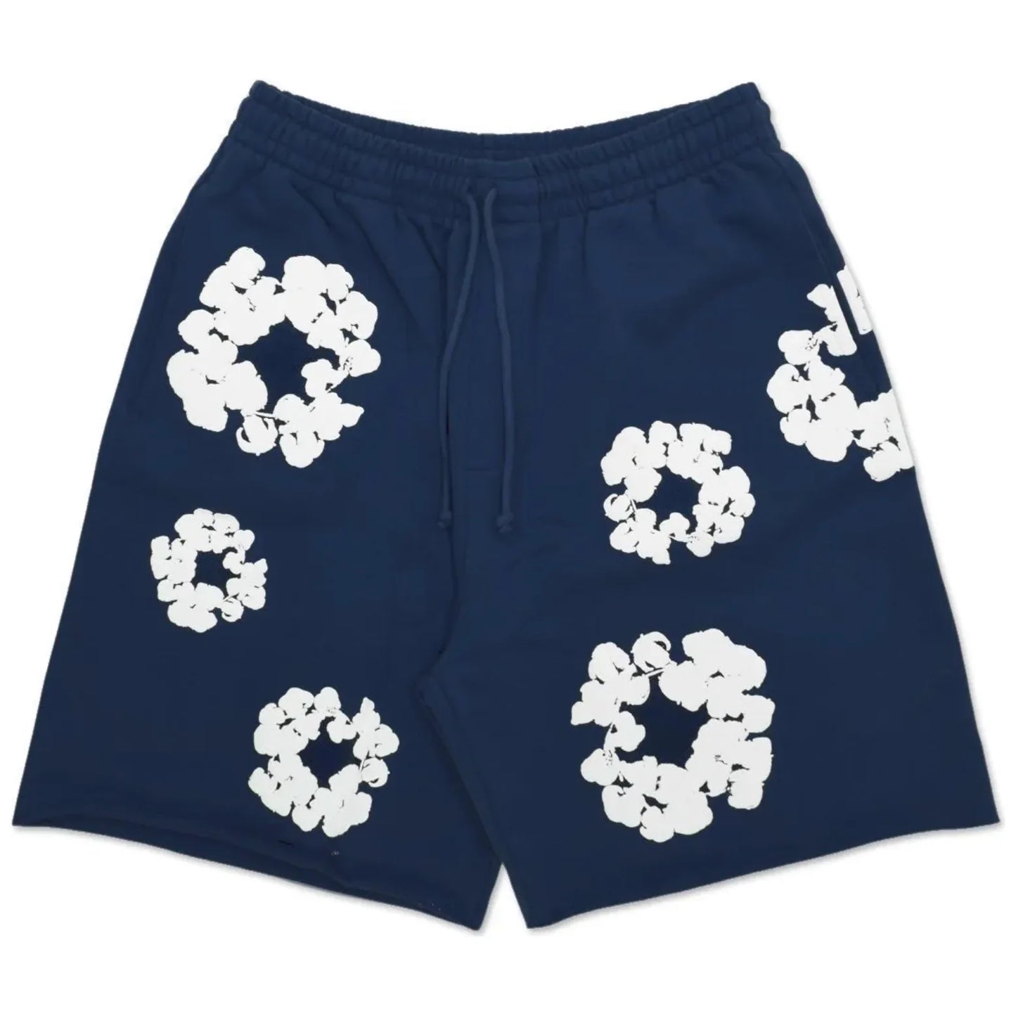 Denim Tears Cotton Wreath Navy Shorts