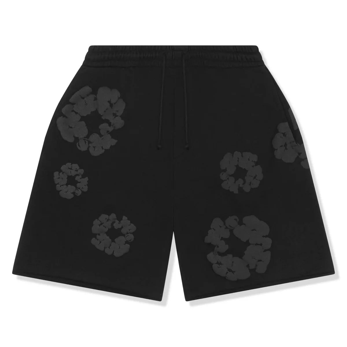 Denim Tears Cotton Wreath Black Shorts
