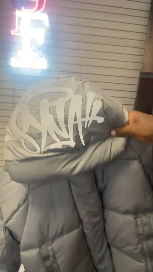 Syna "Down" Puffer Coat - Grey