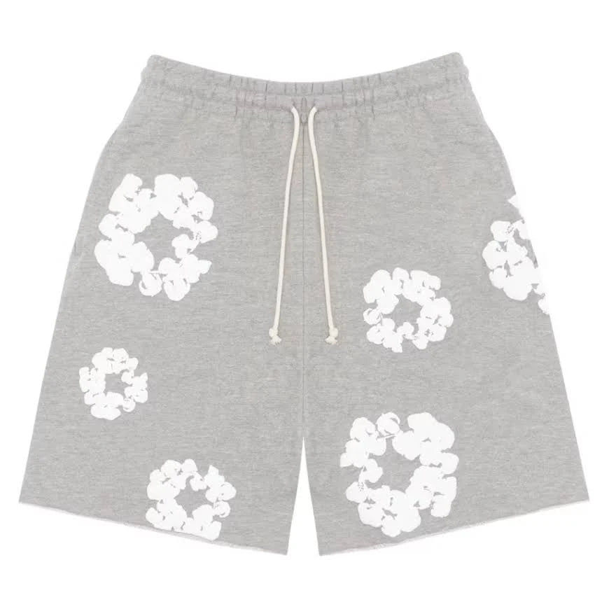 Denim Tears Cotton Wreath Grey Shorts